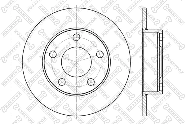 Disque de frein STELLOX 6020-4747-SX