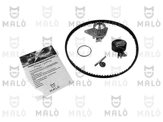 Pompe à eau + kit de courroie crantée AKRON-MALÒ 1555065