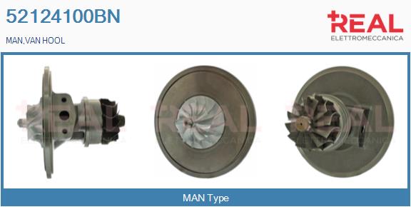 Groupe carter, turbocompresseur REAL 52124100BN