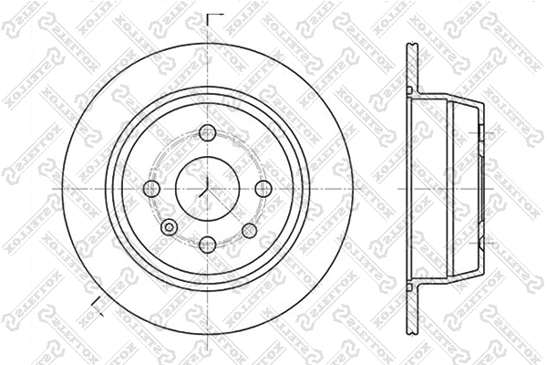 Disque de frein STELLOX 6020-3618-SX