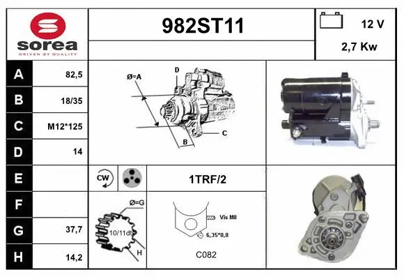 Démarreur STARTCAR 982ST11