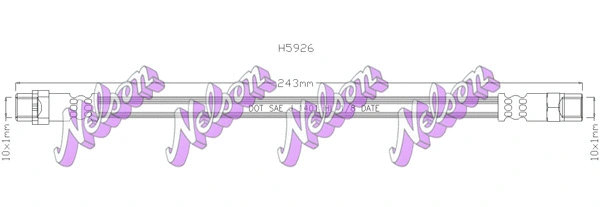Flexible de frein KAWE H5926