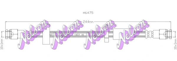 Flexible de frein KAWE H6475