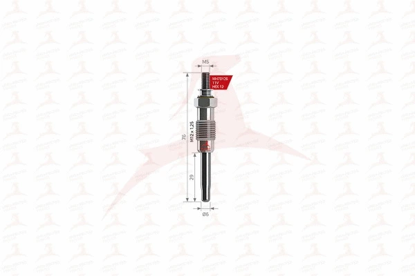 Bougie de préchauffage MEHA AUTOMOTIVE MH70115