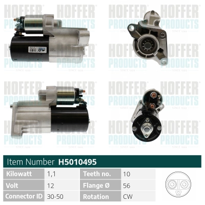 Démarreur HOFFER H5010495
