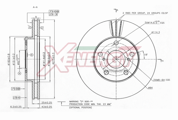 Disque de frein AP XENERGY X602823