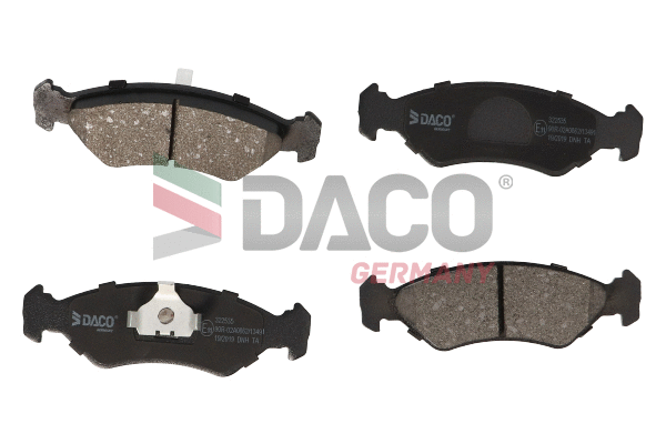 Kit de plaquettes de frein, frein à disque DACO Germany 322535