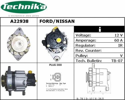 Alternateur Technika A22938