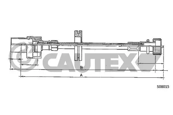 Câble flexible de commande de compteur CAUTEX 085210