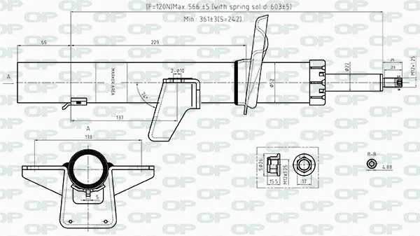 Amortisseur OPEN PARTS SAB8535.32