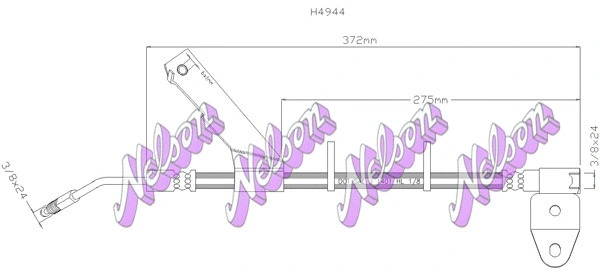 Flexible de frein KAWE H4944