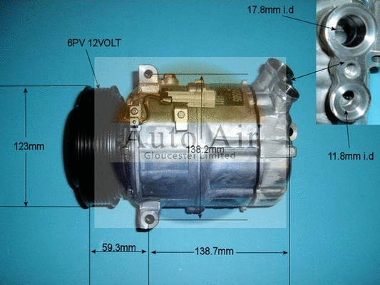 Compresseur, climatisation AUTO AIR GLOUCESTER 14-2056