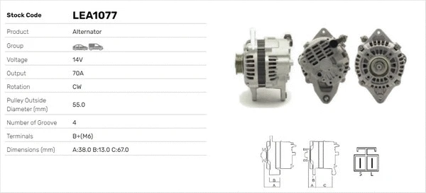 Alternateur LUSA LEA1077