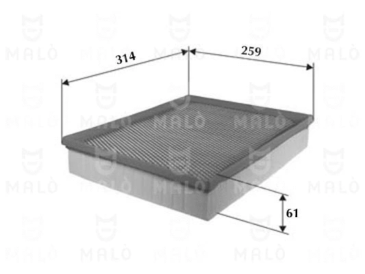 Filtre à air AKRON-MALÒ 1500545