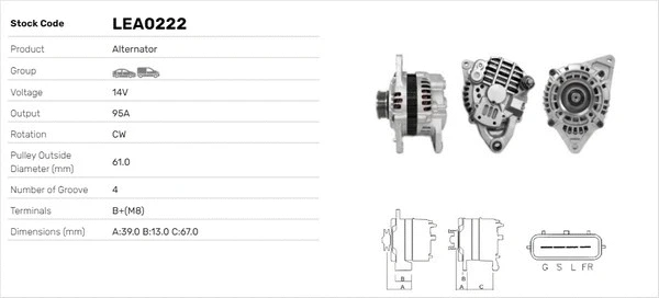 Alternateur LUSA LEA0222