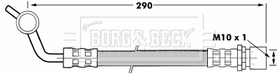 Flexible de frein BORG & BECK BBH7289