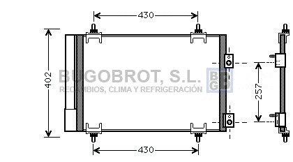 Condenseur, climatisation BUGOBROT 62-CN5283