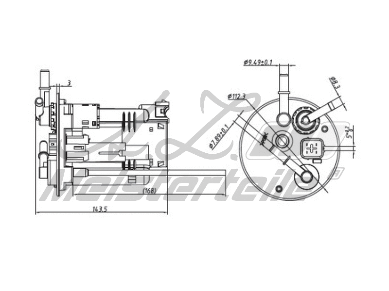 Filtre à carburant A.Z. Meisterteile AZMT-41-020-1459