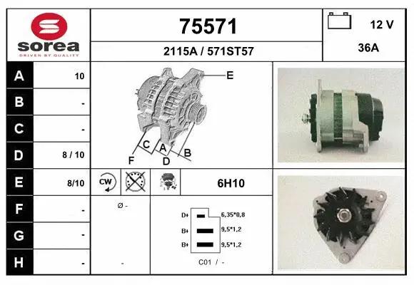 Alternateur EAI 75571