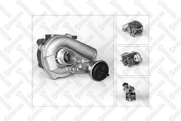Turbocompresseur, suralimentation STELLOX 10-80324-SX