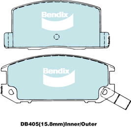 Kit de plaquettes de frein, frein à disque BENDIX-SEA DB405 MKT