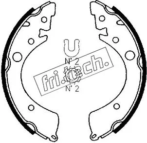 Jeu de mâchoires de frein fri.tech. 1044.008