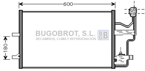 Condenseur, climatisation BUGOBROT 62-MZ5184