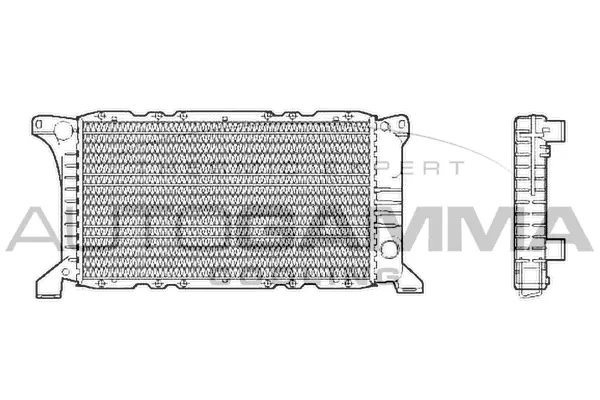 Radiateur, refroidissement du moteur AUTOGAMMA 102531