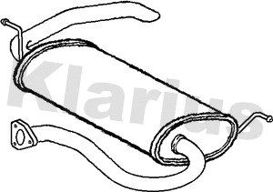 Silencieux arrière KLARIUS 230934