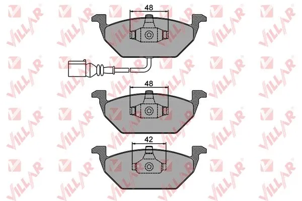 Kit de plaquettes de frein, frein à disque VILLAR 626.0692