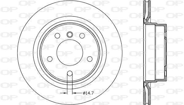 Disque de frein OPEN PARTS BDR2624.20