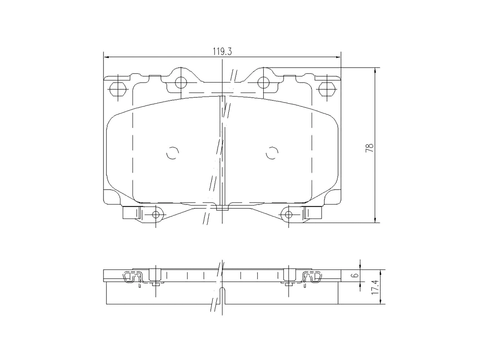 Kit de plaquettes de frein, frein à disque A.Z. Meisterteile AZMT-44-022-1108