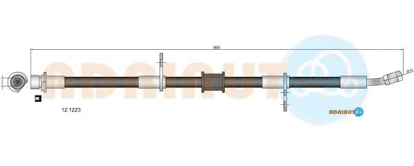 Flexible de frein ADRIAUTO 12.1223