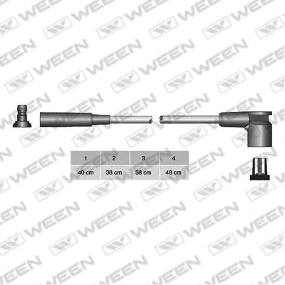 Kit de câbles d'allumage WEEN 110-4143