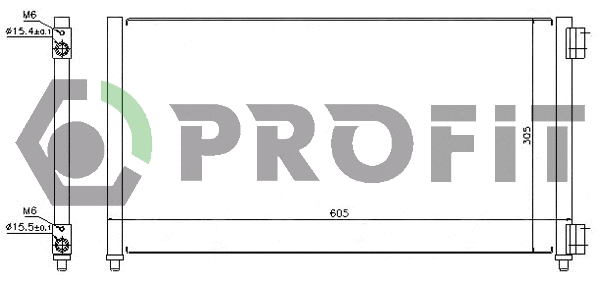 Condenseur, climatisation PROFIT PR 2032C1