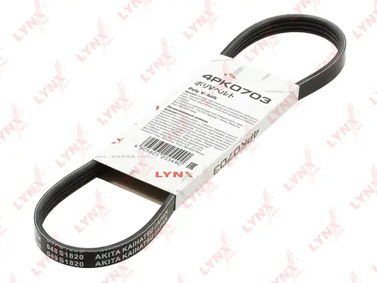 Courroie trapézoïdale à nervures LYNXAUTO 4PK0703