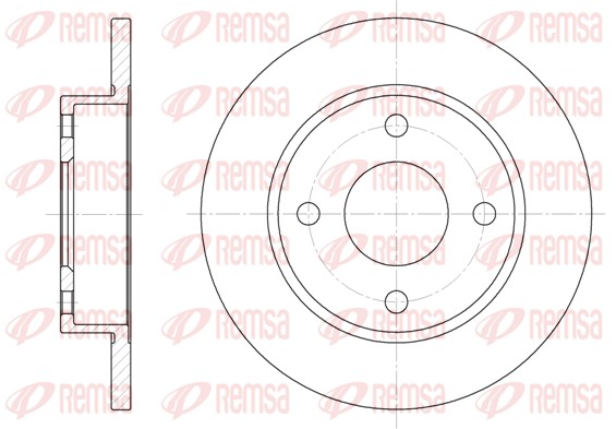 Disque de frein REMSA 6427.00