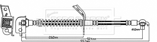 Flexible de frein BORG & BECK BBH8129