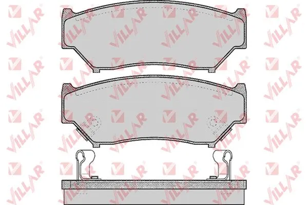 Kit de plaquettes de frein, frein à disque VILLAR 626.0396
