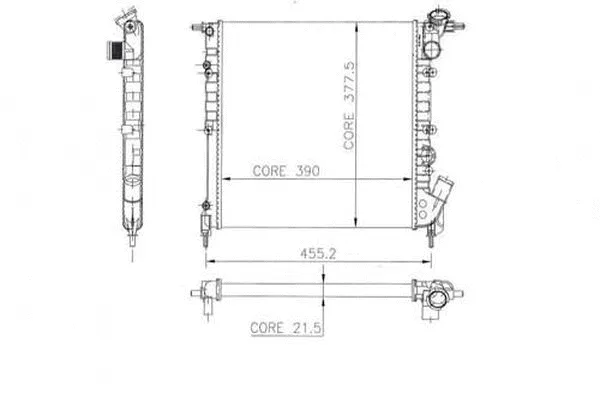 Radiateur, refroidissement du moteur ORDONEZ 2062022