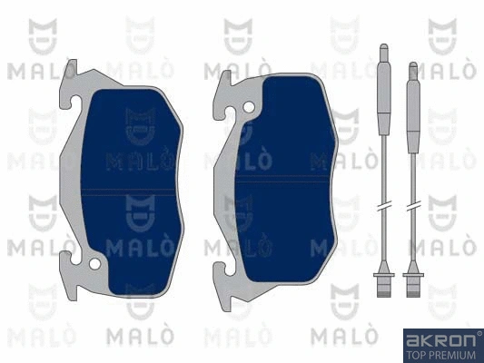 Kit de plaquettes de frein, frein à disque AKRON-MALÒ 1050055