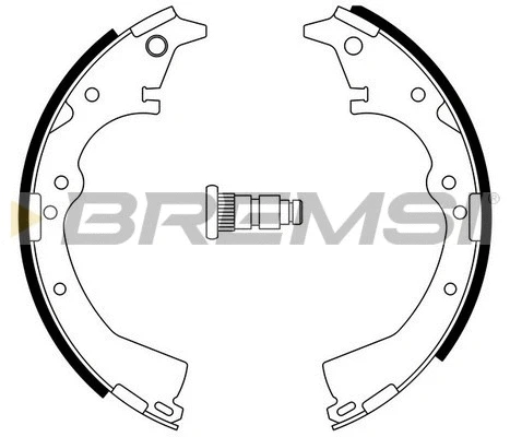 Jeu de mâchoires de frein BREMSI GF0938