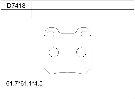 Kit de plaquettes de frein, frein à disque ASIMCO KD7418