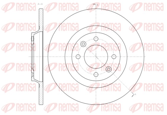 Disque de frein REMSA 61457.00