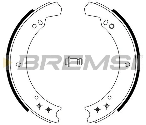 Jeu de mâchoires de frein BREMSI GF0434