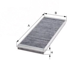 Filtre, air de l'habitacle MFILTER K 903C