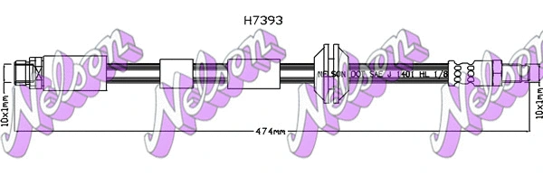 Flexible de frein KAWE H7393