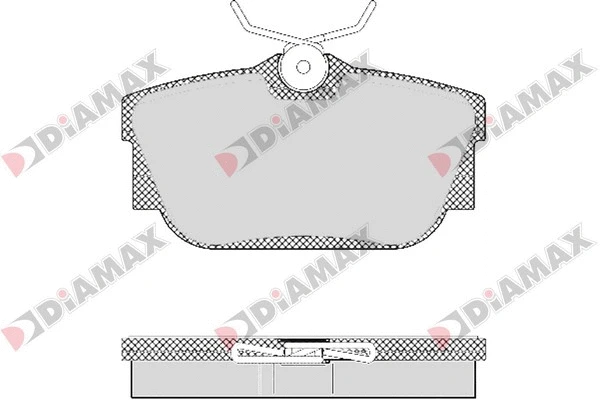 Kit de plaquettes de frein, frein à disque DIAMAX N09406