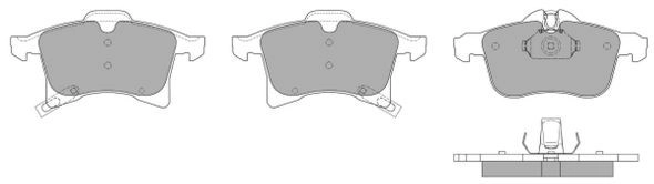 Kit de plaquettes de frein, frein à disque FREMAX FBP-1353