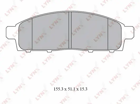 Kit de plaquettes de frein, frein à disque LYNXAUTO BD-5529